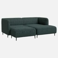 Habitat Repose-pieds En Tissu – Bleu -meubles boutique tedd repose pieds bleu 6513907