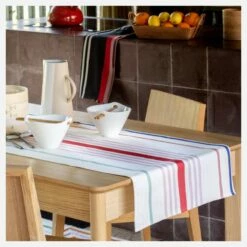 Habitat Travers De Table En Coton - 50 X 155 Cm - Multicolore -meubles boutique travers de table en coton 50 x 155 cm multicolore 8822719
