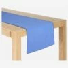 Habitat Travers De Table En Lin - 40 X 150 Cm - Bleu électrique