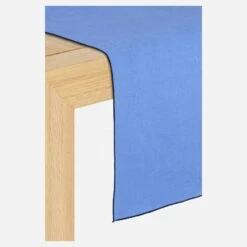 Habitat Travers De Table En Lin - 40 X 150 Cm - Bleu électrique -meubles boutique travers de table en lin 40 x 150 cm bleu electrique 2421497