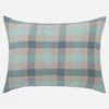 Habitat Coussin En Gaze De Coton - 40 X 60 Cm - Bleu Et Gris
