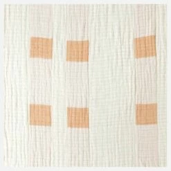 Habitat Plaid En Gaze De Coton - 130 X 170 Cm - Orange - Design By Floriane Jacques -meubles boutique ulix plaid rayures orange 130x170 6441281