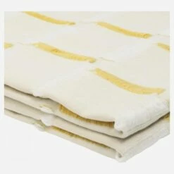 Habitat Dessus De Lit En Coton - 230 X 260 Cm - Jaune -meubles boutique unne dessus de lit jaune 230x260 6441325