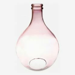 Habitat Vase Dame Jeanne En Verre Recyclé – 29 X 43 Cm – Rose -meubles boutique vase dame jeanne en verre recycle 29 x 43 cm rose 10354427 1