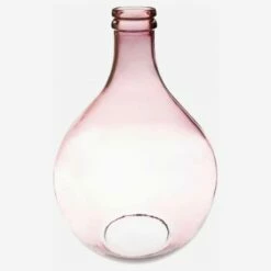 Habitat Vase Dame Jeanne En Verre Recyclé – 29 X 43 Cm – Rose