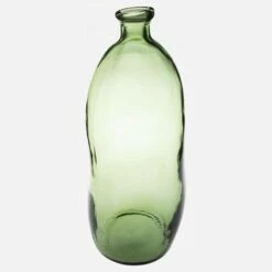 Habitat Vase Dame Jeanne En Verre Recyclé – 13 X 35 Cm - Vert