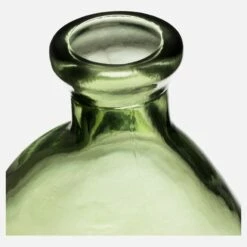Habitat Vase Dame Jeanne En Verre Recyclé – 13 X 35 Cm - Vert -meubles boutique vase en verre 13 x 35 cm naturel 8638871