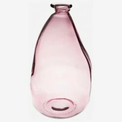 Habitat Vase Dame Jeanne En Verre Recyclé – 21 X 36 Cm – Rose