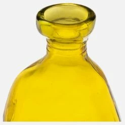 Habitat Vase Dame Jeanne En Verre Recyclé – 22 X 51 Cm – Jaune -meubles boutique vase en verre 22 x 51 cm naturel 8638839