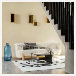 Habitat Vase Dame Jeanne En Verre Recyclé – 34 X 73 Cm – Bleu -meubles boutique vase en verre 34 x 73 cm naturel 10095291