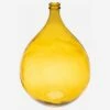 Habitat Vase Dame Jeanne En Verre Recyclé – 40 X 56 Cm – Jaune