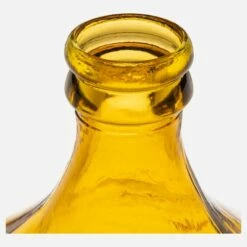 Habitat Vase Dame Jeanne En Verre Recyclé – 40 X 56 Cm – Jaune -meubles boutique vase en verre 40 x 56 cm naturel 9965755