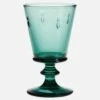 Habitat Verre à Pied En Verre Pressé - 240 Ml - Vert émeraude
