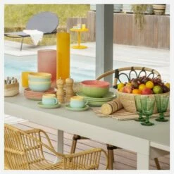 Habitat Verre à Pied En Verre Pressé - 240 Ml - Vert émeraude -meubles boutique verre a pied en verre presse 240 ml vert emeraude 1322649