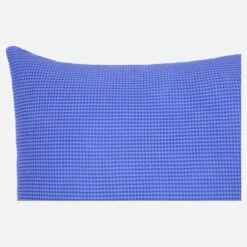 Habitat Coussin En Coton - 50 X 50 Cm - Bleu -meubles boutique vitto coussin gauffre bleu 50x50 8638209