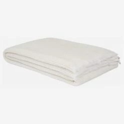 Habitat Plaid En Coton - 130 X 170 Cm - Beige