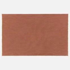 Habitat Plaid En Coton - 130 X 170 Cm - Marron -meubles boutique vitto plaid gauffre marron 130x170 8638245